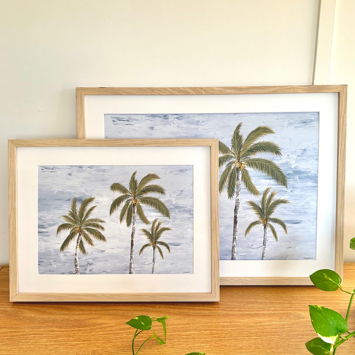 ‘Grey Palms’ fine art print