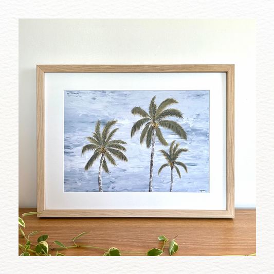 ‘Grey Palms’ fine art print